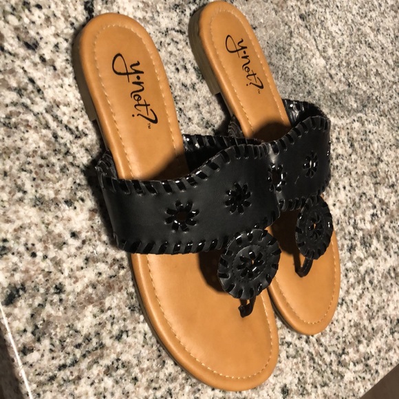 Y•Not? Chrissy Sandals Size 8.5 M - Picture 10 of 11